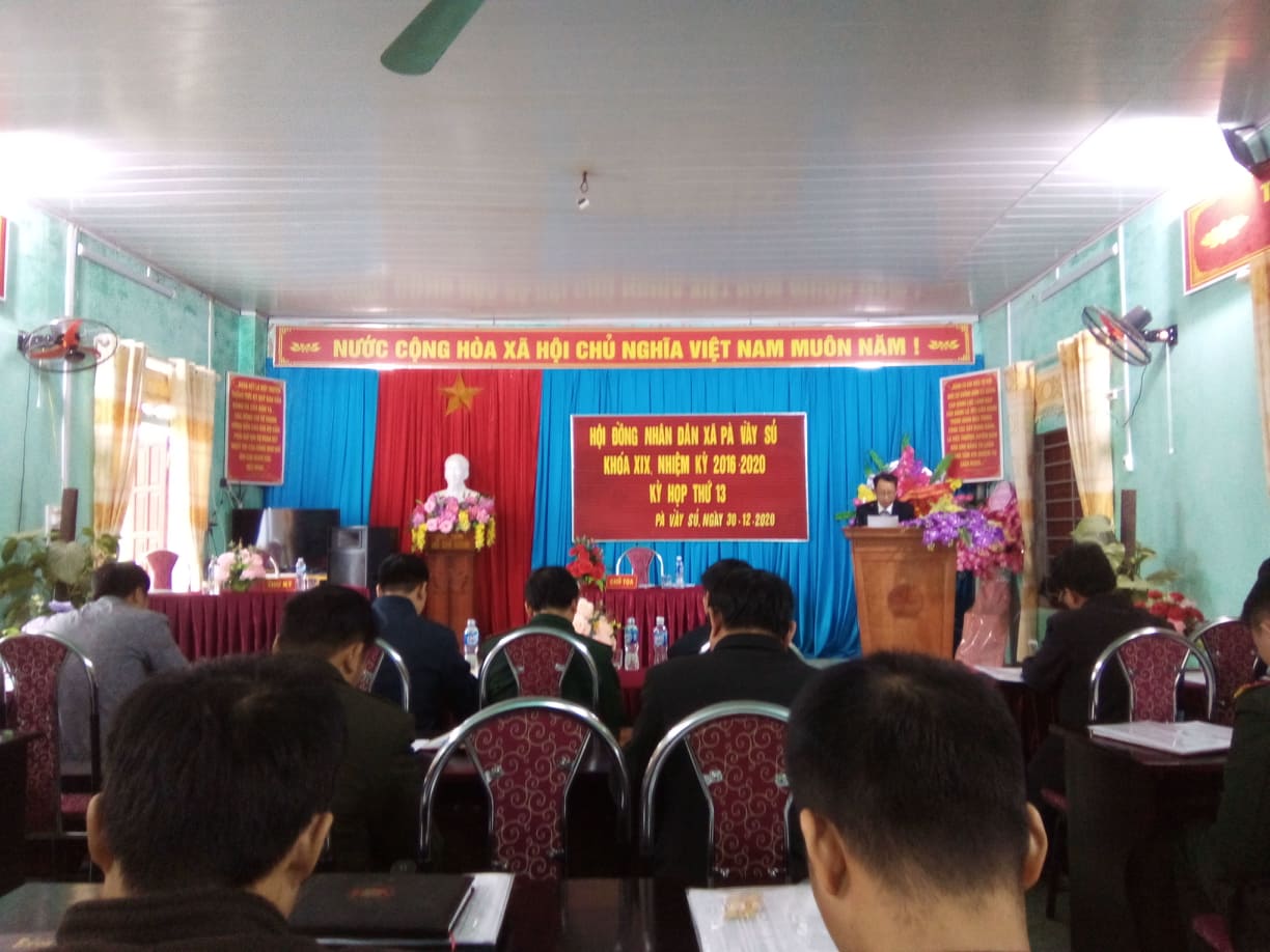 HĐND xã tổ chức kỳ họp thứ 13, Khóa XIX nhiệm kỳ 2016 - 2021